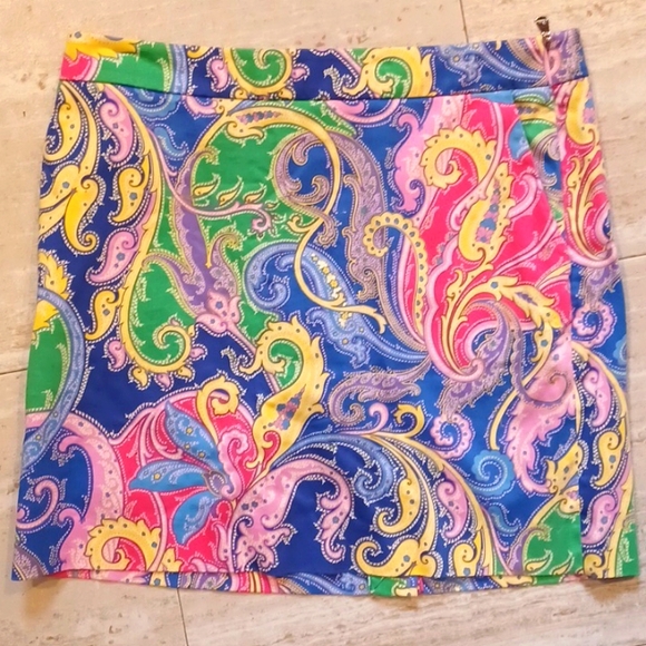 Ralph Lauren Pants - Ralph Lauren Golf Multi-Colored Paisley Print Leisure Skort